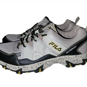 Fila Men's Black and Gray Athletic Shoes